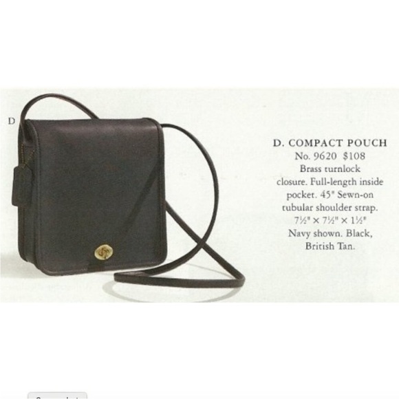 Coach Vintage - Compact Pouch 9620 in Black- USA - Picture 12 of 12